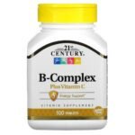 21st Century, B-Complex Plus Vitamin C, B complex with vitamin C, 100 tablets,21st Century, B-Complex Plus Vitamin C, B-Komplex mit Vitamin C, 100 Tabletten