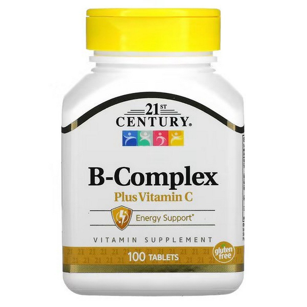 21st Century, B-Complex Plus Vitamin C, B complex with vitamin C, 100 tablets,21st Century, B-Complex Plus Vitamin C, B-Komplex mit Vitamin C, 100 Tabletten
