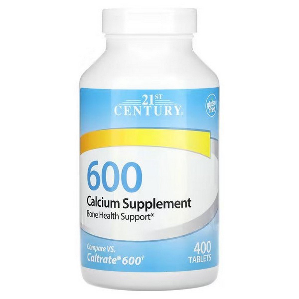 21st Century, Calcium Supplement, 600 mg, 400 Tablets, 21st Century, Пищевая добавка с кальцием, 600 мг, 400 таблеток