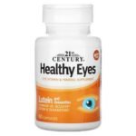 21st Century, Eye Health, Lutein & Zeaxanthin, 60 Capsules, 21st Century, средство для здоровья глаз, лютеин и зеаксантин, 60 капсул