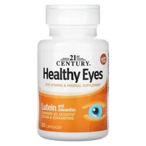 21st Century, Eye Health, Lutein & Zeaxanthin, 60 Capsules, 21st Century, средство для здоровья глаз, лютеин и зеаксантин, 60 капсул