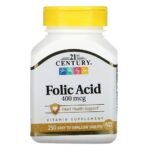 21st Century, "Folic Acid, 400 mcg, 250 Tablets",21st Century, "Folsäure, 400 mcg, 250 Tabletten"