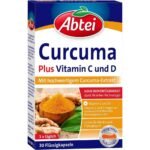 Abtei Curcuma Plus Vitamin C and D - 30 Capsules 37 g, Abtei Curcuma Plus Vitamin C und D – 30 Kapseln 37 g
