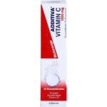 Additiva Vitamin C Blood Orange Effervescent Tablets, Pack of 20,Additiva Vitamin C Blutorangen-Brausetabletten, 20 Stück