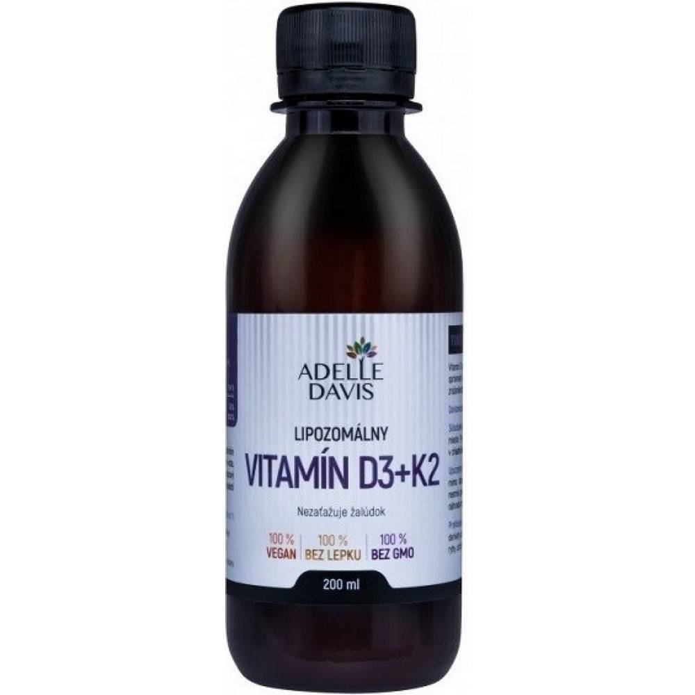 Adelle Davis Liposomal vitamin D3+K2 200 ml, Adelle Davis Liposomální vitamín D3+K2 200 ml