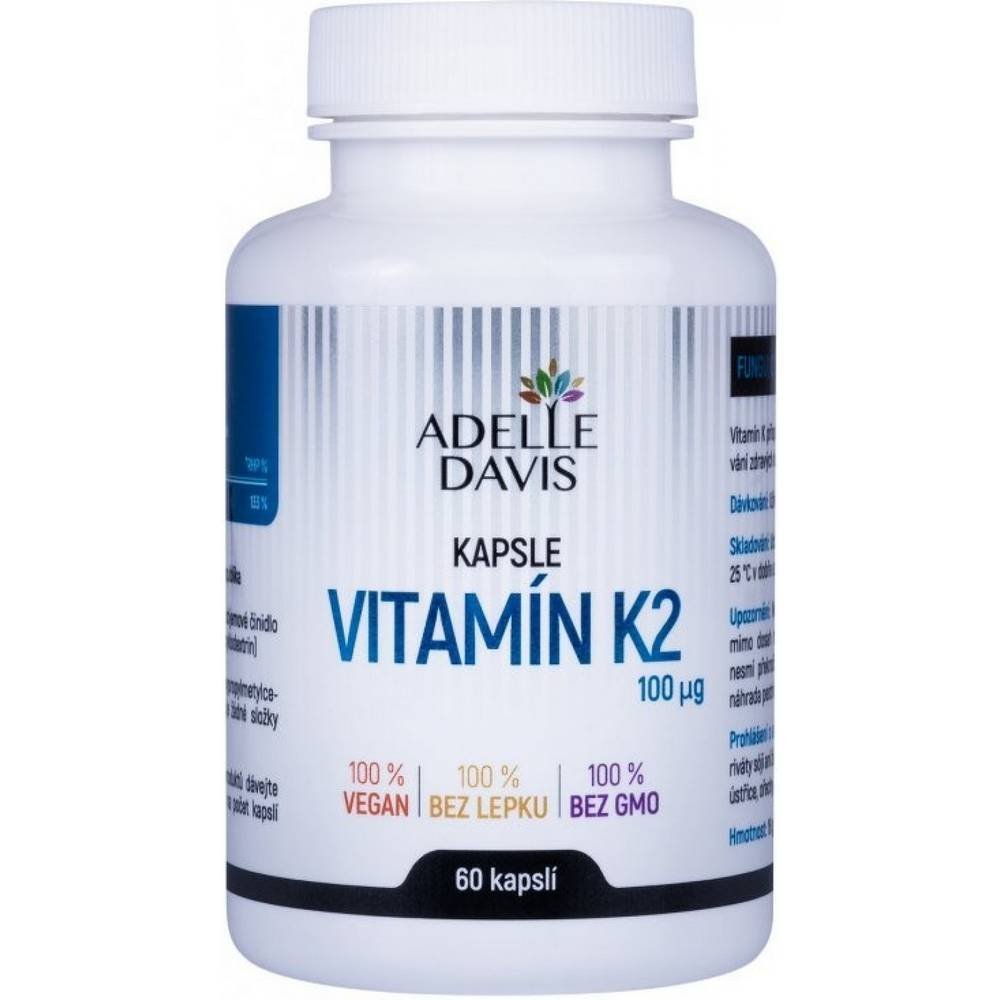 Adelle Davis Vitamín K2 MK-7 100 mcg 60