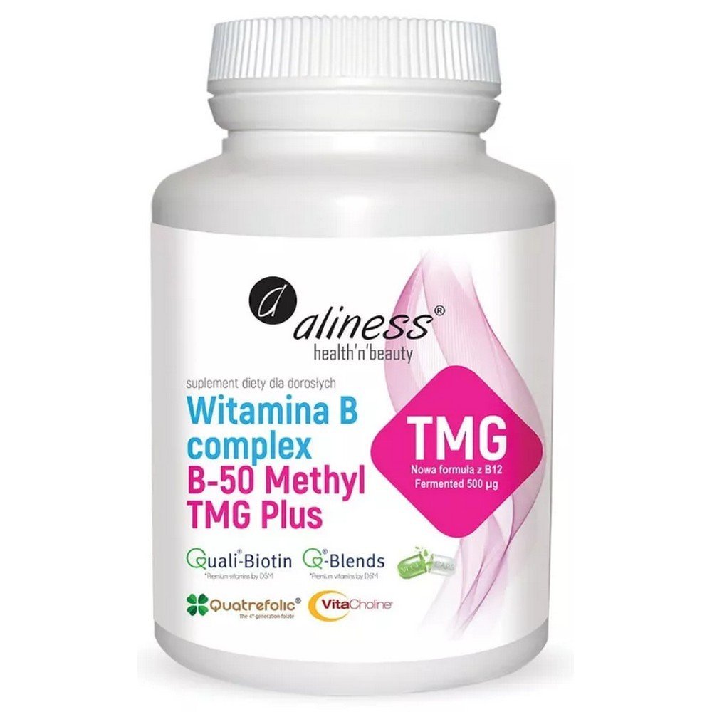 Aliness Vitamin B Complex B-50 Methyl 100 Caps.