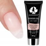 Allepaznokcie  POWDER GEL UV LED builder acrylic gel for nails beige, 30ml