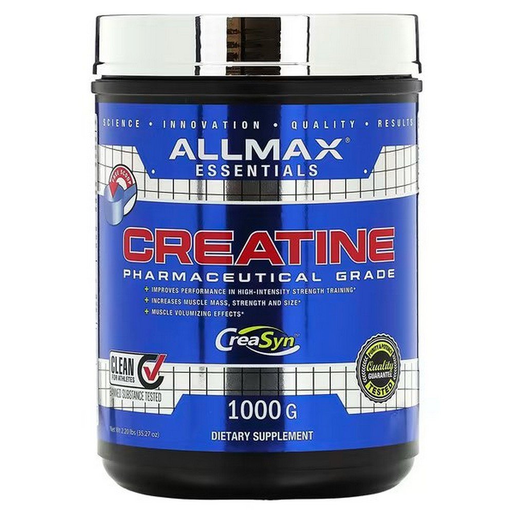 ALLMAX, Creatine Powder, 100% Pure Micronized Creatine Monohydrate, Pharmaceutical Grade Creatine, 35.27 oz (1000 g),ALLMAX, Kreatin-Pulver, 100% reines mikronisiertes Kreatin-Monohydrat, Kreatin in pharmazeutischer Qualität, 35,27 oz (1000 g)
