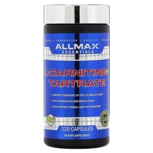 ALLMAX, L-Cartinine + Tartrate, L-Carnitine + Tartrate, 120 capsules,ALLMAX, L-Cartinine + Tartrate, L-Carnitin + Tartrat, 120 Kapseln