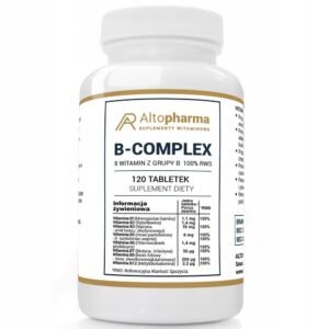 Alto Pharma,B Complex dietary supplement vitamin B complex,120 pcs,B Complex suplement diety kompleks witamin z grupy B, 120 szt.