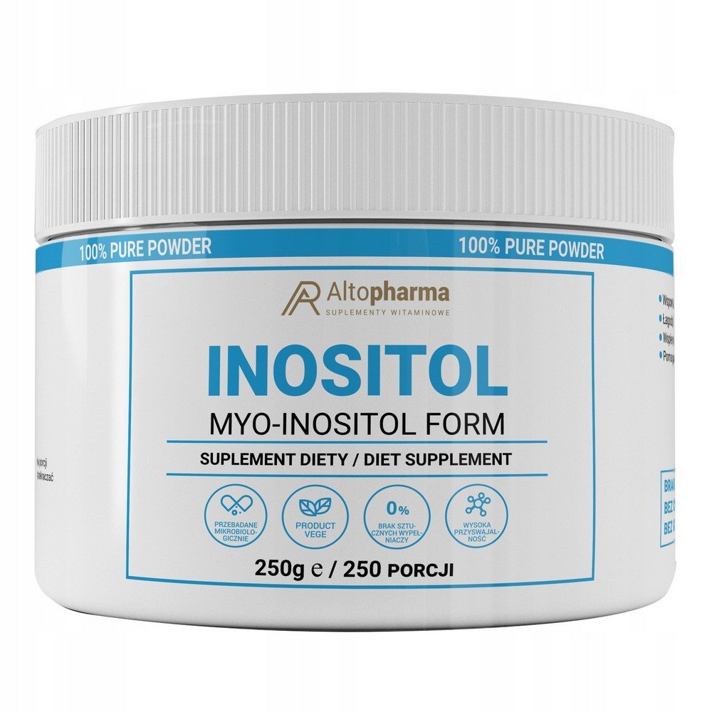 Alto Pharma,INOSITOL 100% PURE POWDER dietary supplement,1000mg,INOSITOL 100% CZYSTY PROSZEK suplement diety, 1000mg,