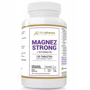 Alto Pharma,Magnez Strong  Supplement diety + B6 magnez, 120 szt,Magnez Strong Suplement diety + B6 magnez, 120 szt