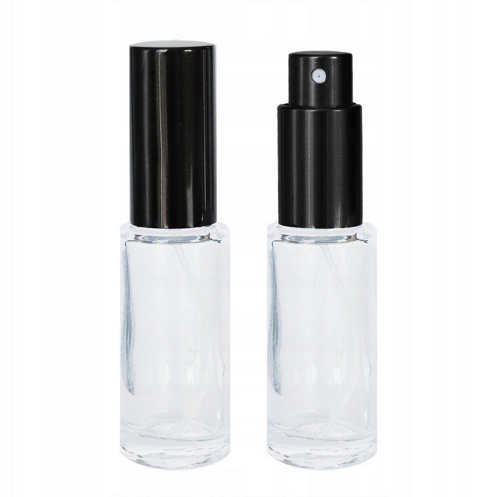 Senzi Cosmetics,Apollo Black Glass Perfume Bottle 15ml,Butelka Szklana Na Perfumy Apollo Black 15ml