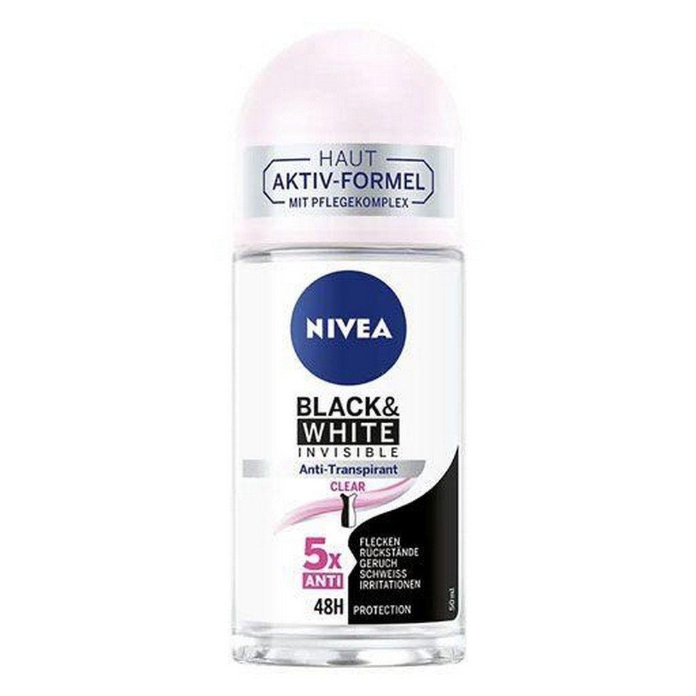 BEIERSDORF Black & White Invisible Clear Roll-On 50 ml,BEIERSDORF Black & White Invisible Clear Roll-On 50 ml,NIVEA