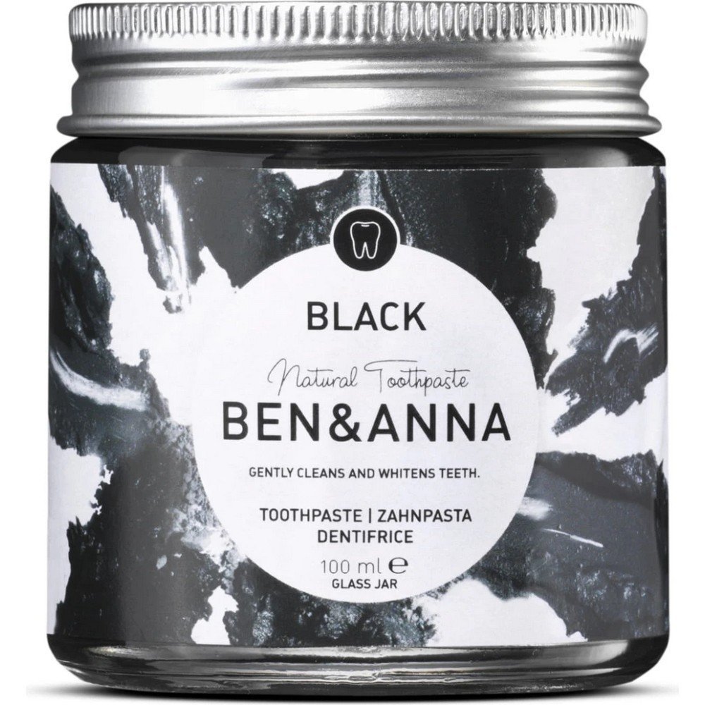BEN & ANNA Toothpaste for teeth whitening with activated charcoal 100 ml