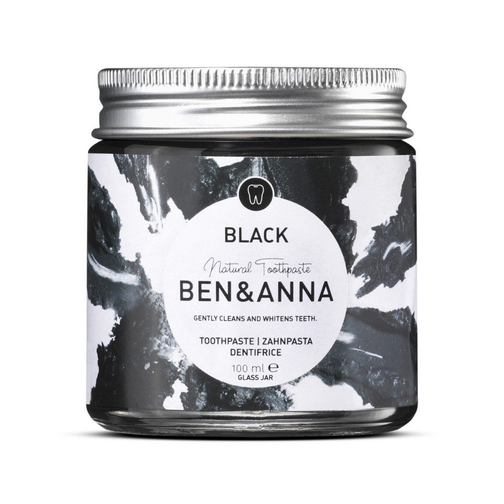 BEN & ANNA Toothpaste for teeth whitening with activated charcoal 100 ml