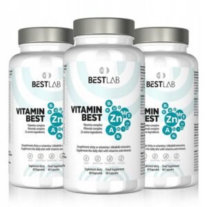 BESTLAB,3x VitaMinBest 60 ,VITAMINS MINERALS,VitaMinBest 60, 3x WITAMINY MINERAŁY,