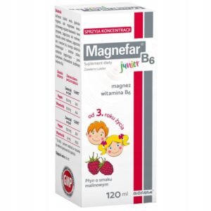 Biofarm , Magnefar B6 JUNIOR Dietary supplements for children ,120 ml, 1 , Suplementy diety dla dzieci Magnefar B6 JUNIOR, 120 ml, 1