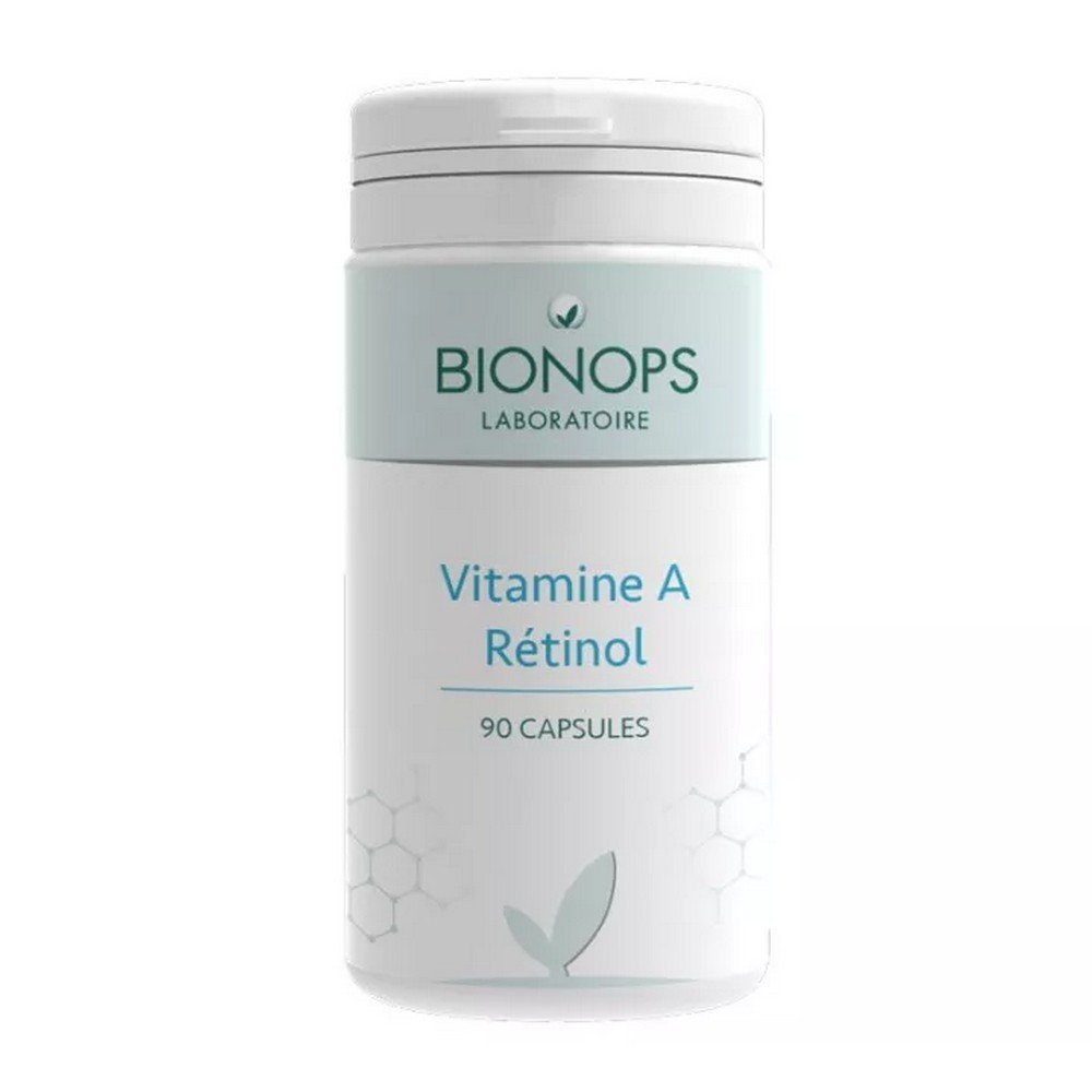 Bionops Vitamin A Retinol 90 capsules, Vitamine A Rétinol 90 gélules