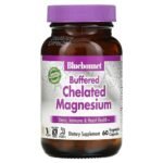 Bluebonnet Nutrition, Buffered Chelated Magnesium, buffered chelated magnesium, 60 vegetable capsules,Bluebonnet Nutrition, буферизованный хелатный магний, 60 растительных капсул