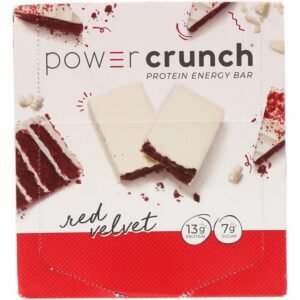 BNRG, Power Crunch Protein Energy Bars, Red Velvet, 12 Bars, 40 g (1.4 oz.) Each,BNRG, Power Crunch Protein Energy Riegel, Red Velvet, 12 Riegel, je 40 g (1,4 oz.)