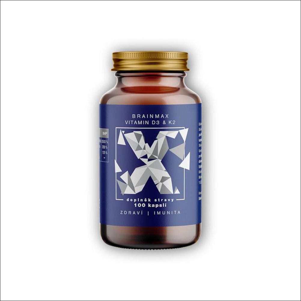 BrainMax,Votamax BrainMax Vitamin D3 & K2 D3 5000 IU K2 as MK7 150 mcg 100 capsules,BrainMax