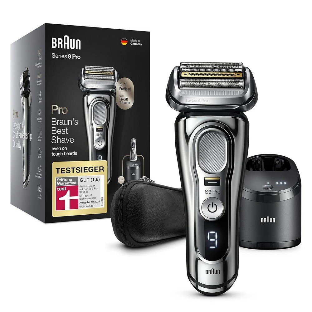 Braun Electric Shaver Series 9 Pro Premium Men's Shaver with 4+1 Shaving Head Electric Shaver, Braun Electric Shaver Series 9 Pro Premium Herrenrasierer mit 4+1 Scherkopf Elektrorasierer