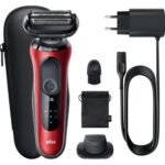 Braun Series 6 61-R1200s foil scraper trimmer black, red;Braun Series 6 61-R1200s Folienschaber-Trimmer schwarz, rot