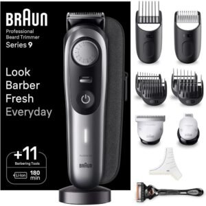 BRAUN SERIES 9 BEARD TRIMMER HAIR CONTOURS CUTTER 40 SETTINGS WATERPROOF;BRAUN SERIE 9 BARTTRIMMER HAARKONTURSCHNEIDER 40 EINSTELLUNGEN WASSERDICHT