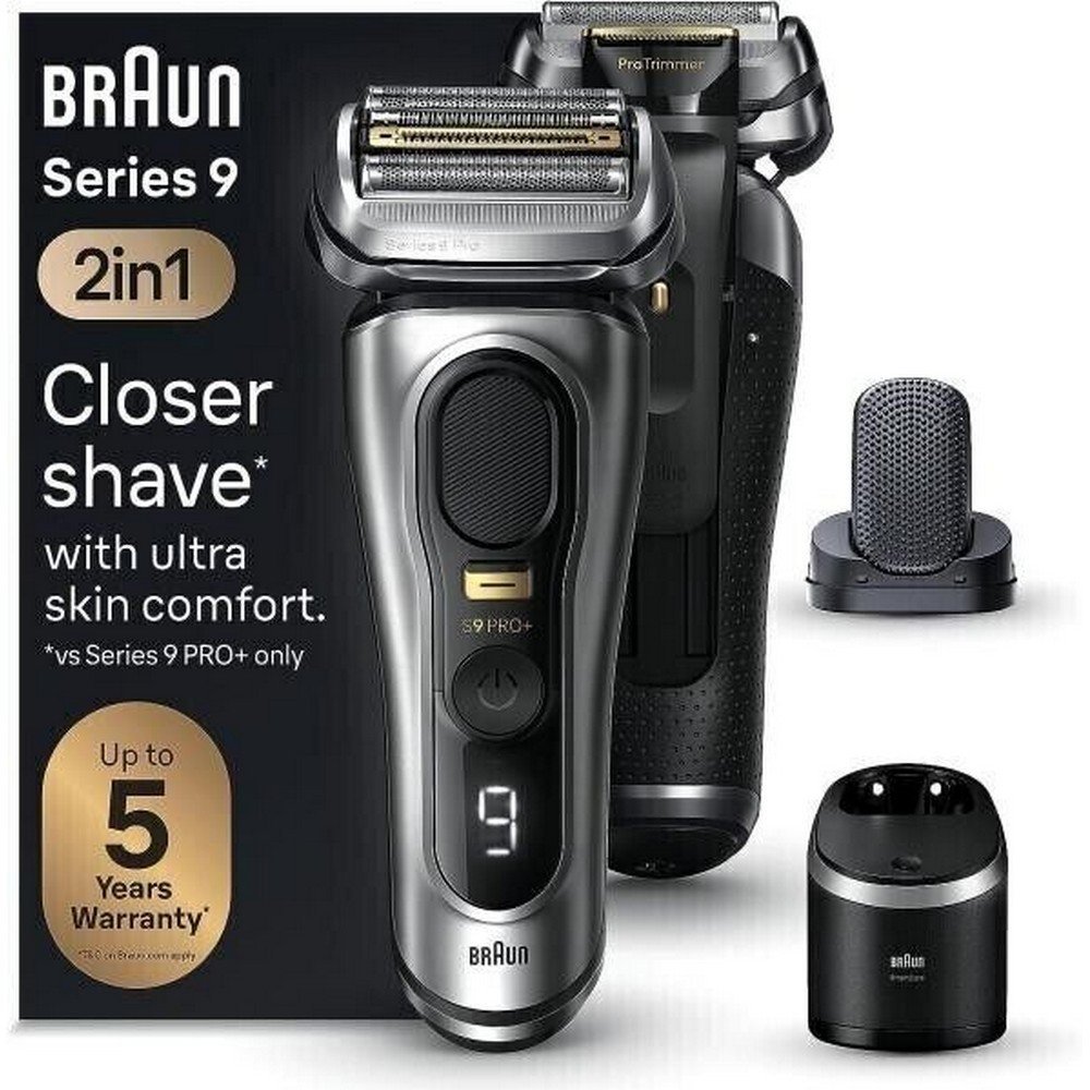 Braun Series 9 Pro+ 9597cc 6-in-1 wet and dry razor - silver - NEW & original packaging;Braun Series 9 Pro+ 9597cc 6-in-1 Nass- und Trockenrasierer – Silber – NEU und Originalverpackung