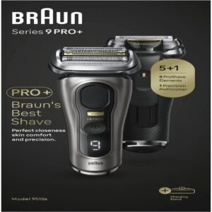 Braun Series 9 PRO+ Electric Shaver, Charging Stand, Wet & Dry, 9515s, Dark Gray