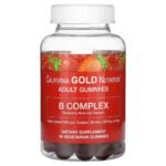 California Gold Nutrition, B complex fruit gums, 45 fruit gums,California Gold Nutrition, Жевательные таблетки с комплексом витаминов группы B,  45 жевательных таблеток