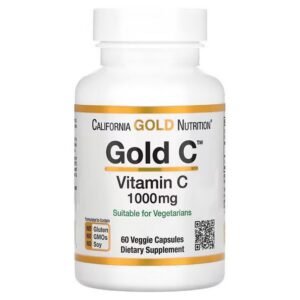 California Gold Nutrition, Gold C, USP Grade Vitamin C, Vitamin C Dietary Supplement, 1,000 mg, 60 Vegetable Capsules,California Gold Nutrition, Gold C, Vitamin C in USP-Qualität, Nahrungsergänzungsmittel mit Vitamin C, 1.000 mg, 60 pflanzliche Kapseln