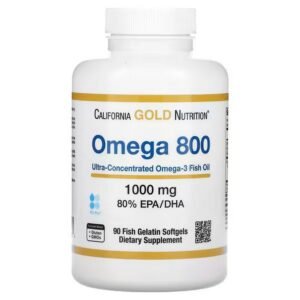 California Gold Nutrition, Omega 800 Pharmaceutical Grade Fish Oil, Omega 800 Pharmaceutical Grade Fish Oil, 80% EPA/DHA, Triglyceride Form, 1,000 mg, 90 Fish Gelatin Softgels,California Gold Nutrition, Omega 800 Pharmaceutical Grade Fish Oil, Omega 800 Fischöl in pharmazeutischer Qualität, 80% EPA/DHA, Triglyceridform, 1.000 mg, 90 Weichkapseln aus Fischgelatine