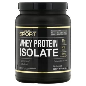 California Gold Nutrition, SPORT - Whey Protein Isolate, 454 g (1 lb., 16 oz.),California Gold Nutrition, SPORT – Whey Protein Isolate, Molkenproteinisolat, 454 g (1 lb., 16 oz.)