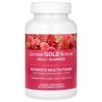 California Gold Nutrition, Women's Multivitamin Gummies,  Cherry, Strawberry , 90 Gummies,California Gold Nutrition, Multivitamin-Fruchtgummis für Frauen, Kirsch-, Erdbeer, 90 Fruchtgummis