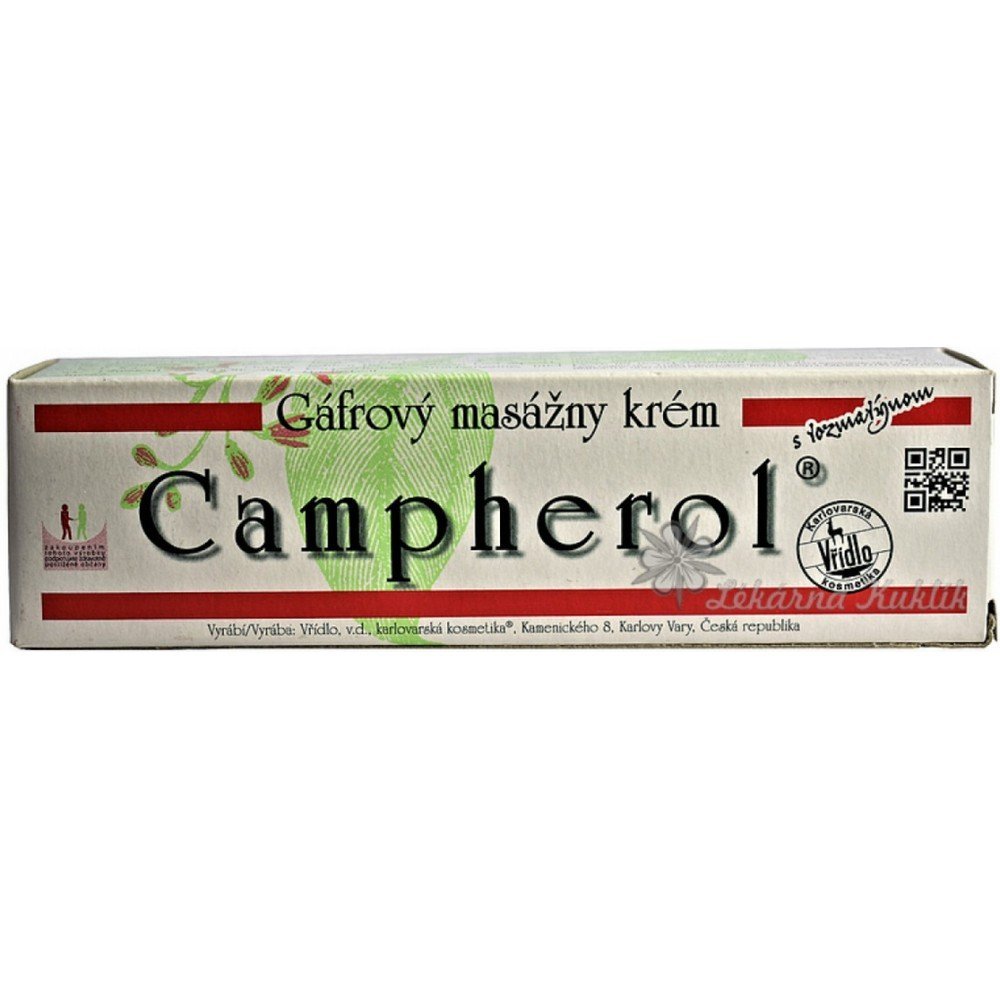 Vridlo, Campherol cooling massage cream 50 g, Campherol chladivý masážní krém 50 g