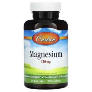 Carlson, Magnesium, 350 mg, 90 Capsules,Carlson, Магний, 350 мг, 90 капсул