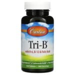 Carlson, Tri-B with B6, B12 and Folic Acid, 360 tablets,Carlson, Tri-B, комплекс с витаминами B6, B12 и фолиевой кислотой, 360 таблеток