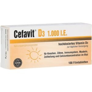 CEFAVIT D3 1,000 IU Film-Coated Tablets,CEFAVIT D3 1.000 IE Filmtabletten