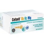 CEFAVIT D3 K2 Mg 2,000 IU Hard Capsules Pack of 100,CEFAVIT D3 K2 Mg 2.000 I.E. Hartkapseln, 100 St