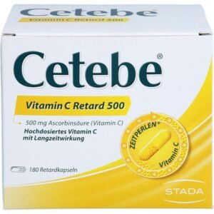 CETEBE Vitamin C Retard Capsules, 180 Capsules,CETEBE Vitamin C Retardkapseln, 180 Kapseln