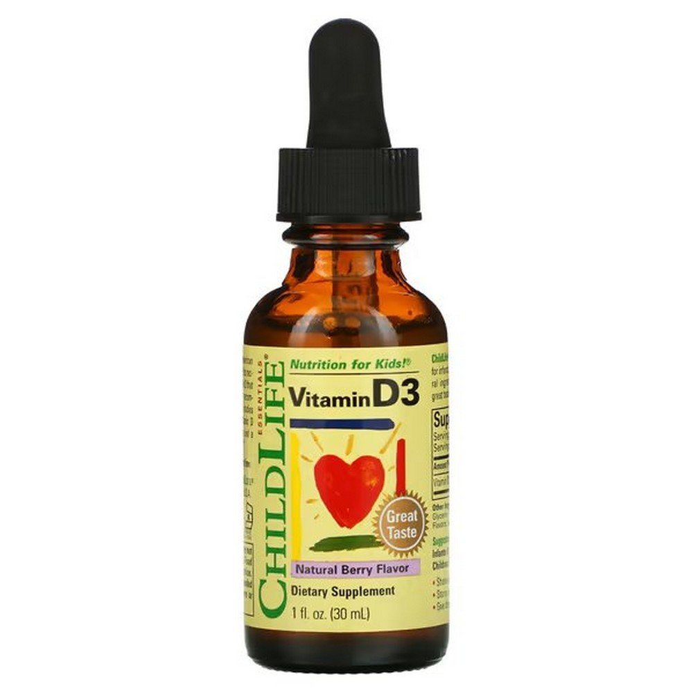 ChildLife Essentials, Vitamin D3, Natural Berry Flavor, 30 ml (1 fl. oz.),ChildLife Essentials, Vitamin D3, natürlicher Beerengeschmack, 30 ml (1 fl. oz.)