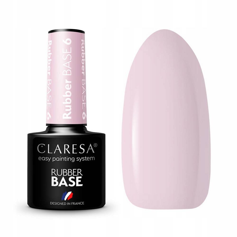 CLARESA RUBBER BASE Pink 6, 5ml