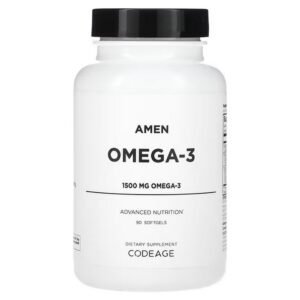 Codeage, Amen, Omega-3, 1,500 mg, 90 soft capsules (1,500 mg per soft capsule),Codeage, Amen, омега-3, 1500 мг, 90 капсул (1500 мг в 1 капсуле)
