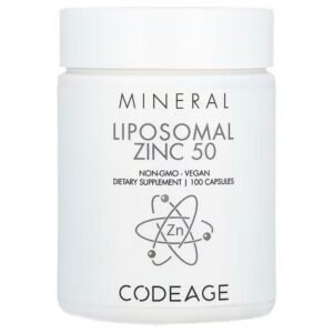 Codeage, Mineral, Liposomal Zinc 50, liposomal zinc, 100 capsules,Codeage, Mineral, Liposomal Zinc 50, липосомальный цинк, 100 капсул