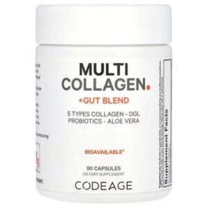 Codeage, Multi Collagen + Gut Blend, , 90 capsules,Codeage, смесь нескольких типов коллагена и кишечника, 90 капсул