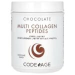 Codeage, Multi Collagen Peptides, Multi Collagen Peptides, Chocolate, 18.17 oz (515 g),Codeage, Мультиколлагеновые пептиды, Мультиколлагеновые пептиды, Шоколад
