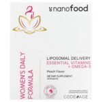 Codeage, Nanofood, Women's Daily Formula, Essential Vitamins & Omega-3, 0.5 fl oz (15 ml),Codeage, Nanofood, ежедневная формула для женщин, необходимые витамины и омега-3, 0,5 жидкой унции (15 мл)